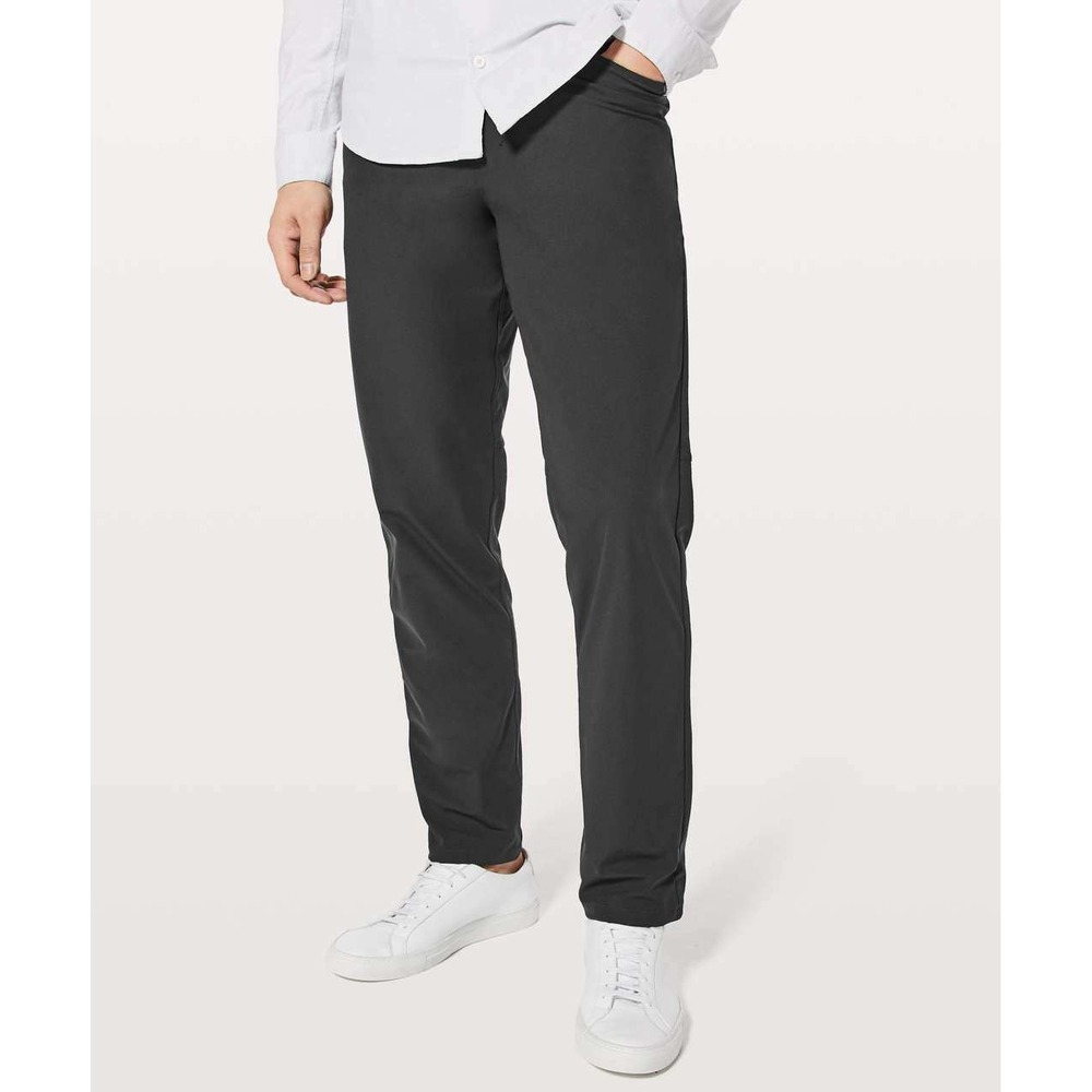 Lululemon Pants Mens 34 Obsidian Grey ABC Warpstreme‎ Chinos Stretch Career